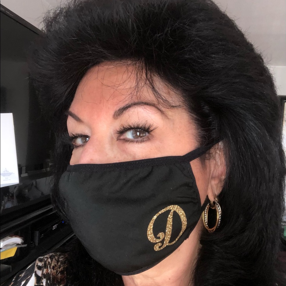 Monogram Initial Face Mask - Picture 2 of 11